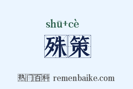 殊策是什么意思的图片